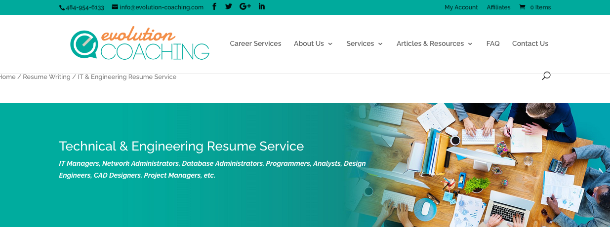 Best Engineering Resume Service - evolution Coaching