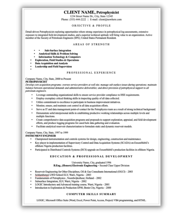 Resume Format 3