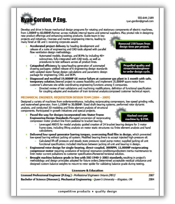 What are the different types of resume - Overdesigned resume 1