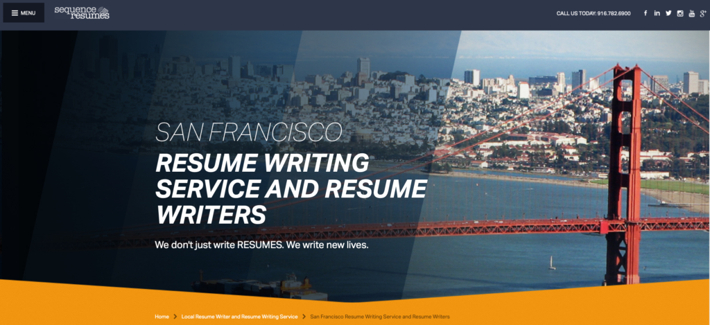 resume writing services san francisco