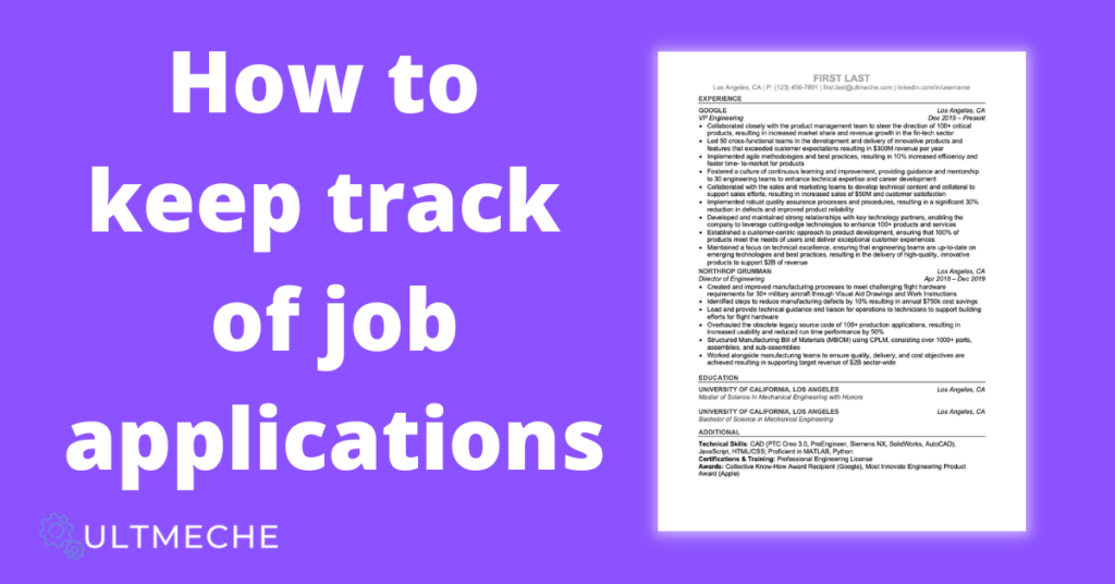 How to keep track of job applications - featured image