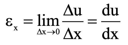 Strain formula derivation