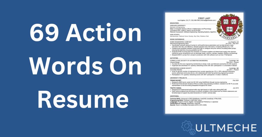 69 Action Words on Resume - Featured Image