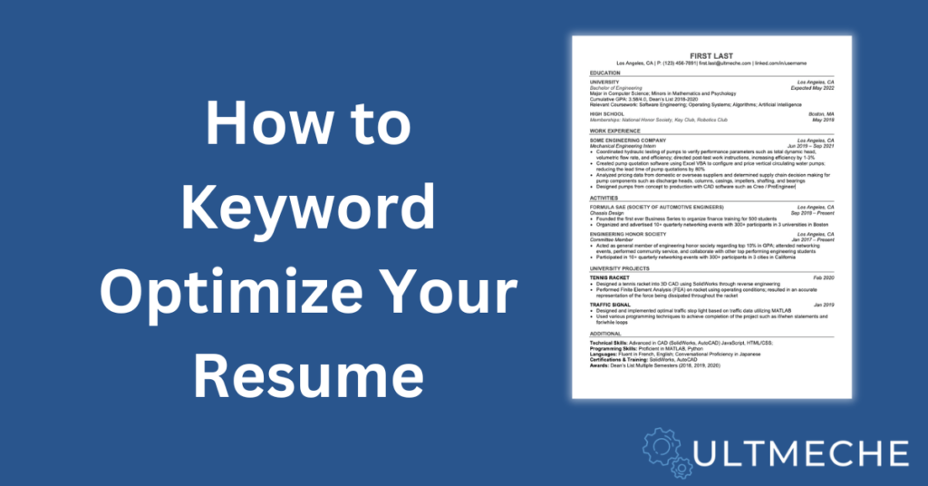 How to Keyword Optimize Your Resume - Featured Image