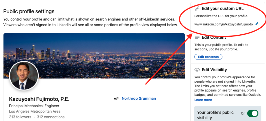 How To Change LinkedIn URL Step 2 Find Your Public Profile Information