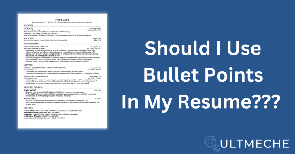 Should I use bullet points in my resume - Featured Image