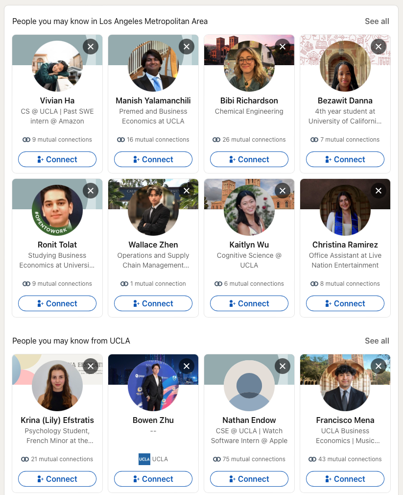 How to get more LinkedIn Connections - UCLA Example