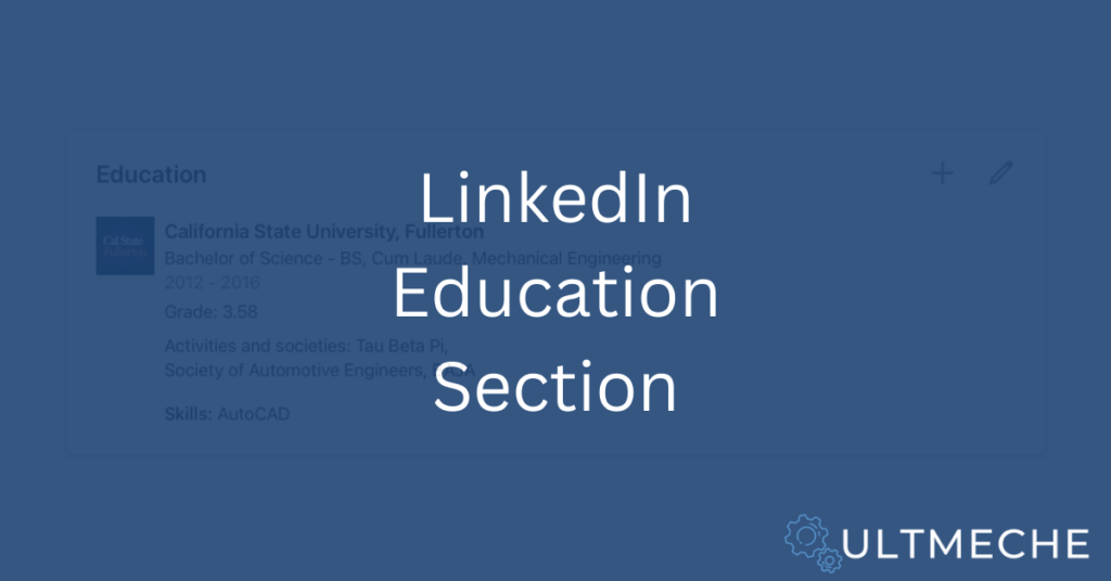 LinkedIn Education Section - Featured Image