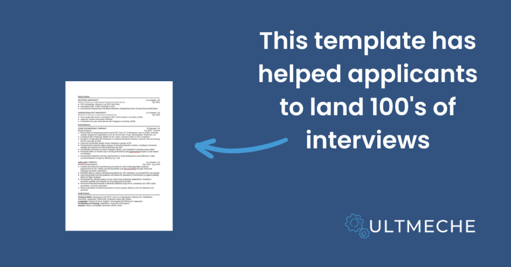 this template has helped to land 100s of interviews