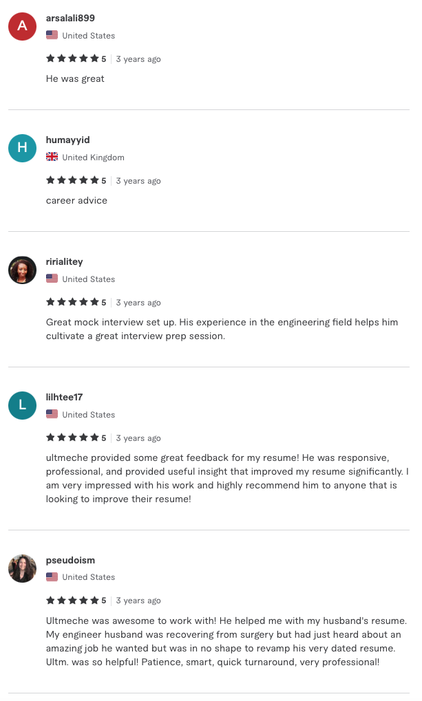 ULTMECHE Fiverr Reviews 2