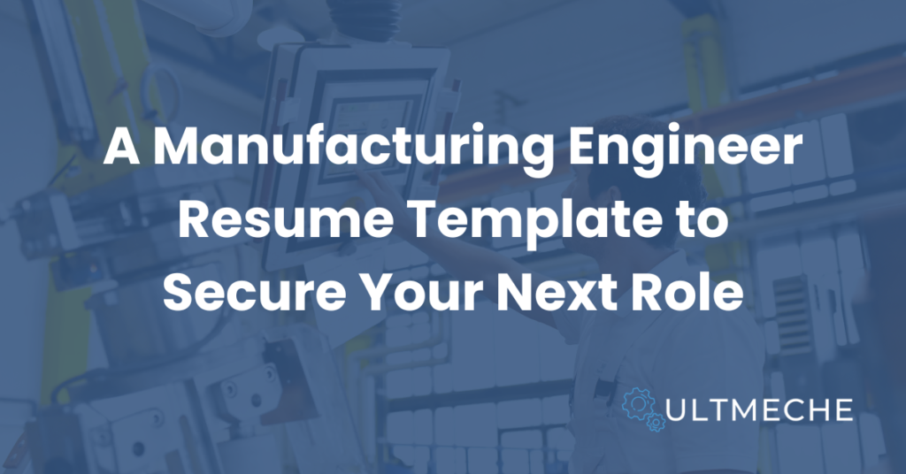 manufacturing engineer resume template - featured image