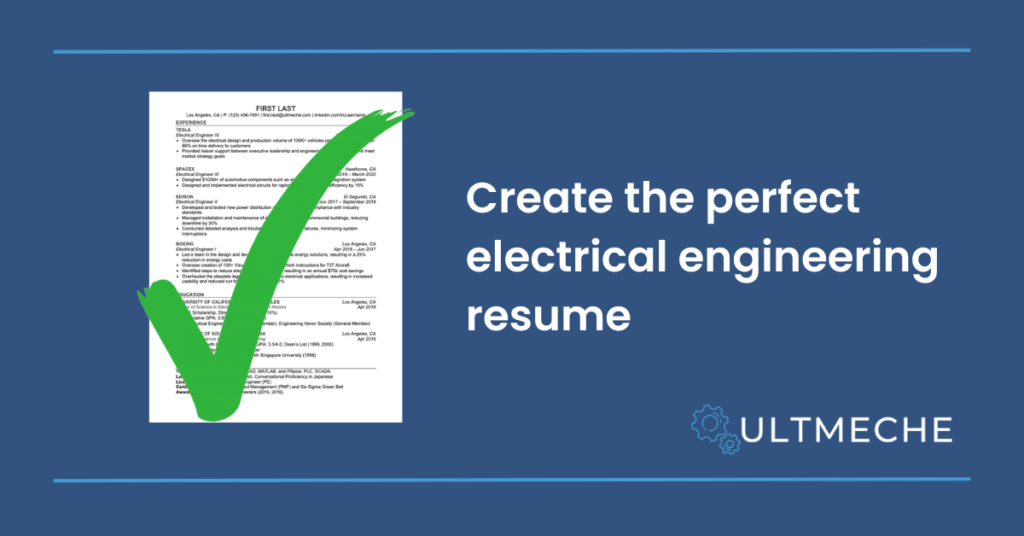 electrical engineer resume template