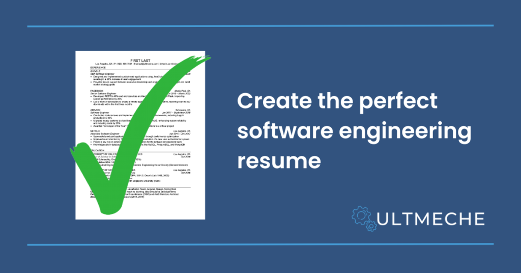 best software engineer resume template