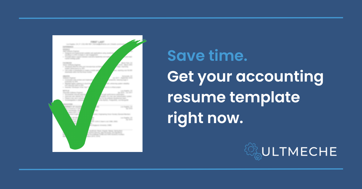 The Perfect Accounting Resume Template For Senior Job Roles