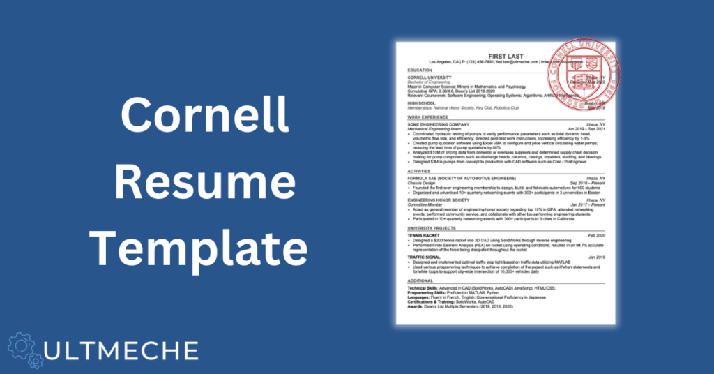 Cornell Resume Template Featured Image